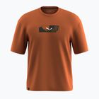 Koszulka męska Salewa Eagle Hybrid Loose bombay brown