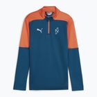 Bluza piłkarska dziecięca PUMA Neymar JR Creativity 1/4 Zip Top ocean tropic/hot heat