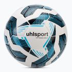 Piłka do piłki nożnej uhlsport Fairtrade Top Training Addglue white/black/fluo blue rozmiar 4