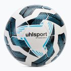 Piłka do piłki nożnej uhlsport Fairtrade Top Training Addglue white/black/fluo blue rozmiar 5