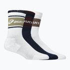 Skarpety ASICS Logo Crew 3 pary midnight/dark red planet/lemongrass