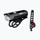Zestaw lampek rowerowych CatEye AMPP 200 HL-EL042RC / ORB TL-LD160 black