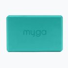 Kostka do jogi Myga Foam Block turkusowy
