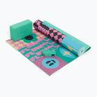 Zestaw do jogi Myga Spirit Yoga Set mata + klocek + pasek turkusowy