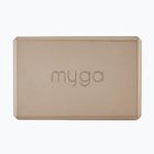 Kostka do jogi Myga Foam Block brązowy
