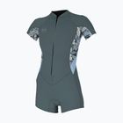 Pianka do pływania damska O'Neill Bahia 2/1 mm Front Zip Spring shade/palmento tropical/faded denim