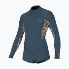 Pianka do pływania dziecięca O'Neill Girls Bahia 2/1 Back Zip LS Spring copen blue/painted tropics/copen blue