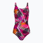 Strój pływacki jednoczęściowy damski Speedo Allover U-Back leaf true navy/fluo pink/salso