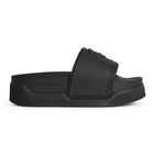 Klapki damskie KARL LAGERFELD Kondominium Nft Relief black rubber