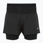 Spodenki do biegania damskie Mizuno Trail ER 2IN1 black