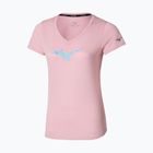 Koszulka do biegania damska Mizuno Core Runbird Tee bleached mauve