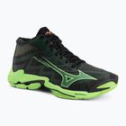 Buty do siatkówki Mizuno Wave Lightning Elite Mid black/glowing apple/mandarin orange