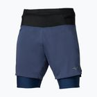 Spodenki do biegania męskie Mizuno Trail Multipocket 2in1 estate blue