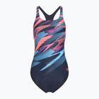 Strój pływacki jednoczęściowy damski Speedo Digital Printed Medalist zoom boom/true navy