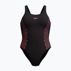 Strój pływacki jednoczęściowy damski Speedo Placement Muscleback neon violet