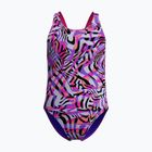 Strój pływacki jednoczęściowy dziecięcy Speedo Digital Allover Leaderback flare pink