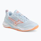 Buty do piłki ręcznej damskie Mizuno Wave Stealth Elite blue finch/white