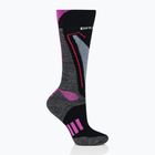 Skarpety narciarskie damskie Brubeck Snow Force Light szary/różowy