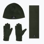 Zestaw KADVA TREKKO 3in1 SET fleece czapka + szalik zielony