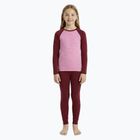Komplet bielizny termoaktywnej dziecięcej WOOLCANO Merino SET0982 fioletowy