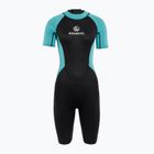 Pianka do pływania damska AQUASTIC Wavey WMNS 2 mm czarny/miętowy
