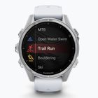 Zegarek Garmin Fenix 8 43 mm Amoled silver/white stone