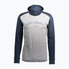 Bluza termoaktywna męska SCOTT Defined Merino Hoody dark blue/light grey melange