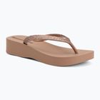Japonki damskie Ipanema Mesh Chic Plat brown/glitter
