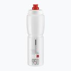 Bidon rowerowy Elite Jet 950 ml clear/red logo