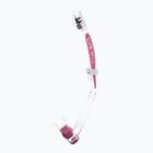 Fajka do nurkowania Cressi Itaca Ultra Dry clear/pink