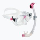 Zestaw do nurkowania Cressi Marea + Seal Dry Jr clear/pink
