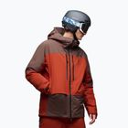 Kurtka narciarska męska Oakley Canopy Pro Insulated dark umber/flame red