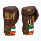 Rękawice bokserskie LEONE 1947 Italy '47 black/white/brown