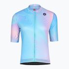 Koszulka rowerowa damska Castelli Cosmic Vortex multicolor pink green