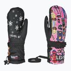 Rękawice snowboardowe dziecięce Level Junior Mitt hot pink
