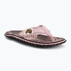 Japonki Gumbies Islander palm leaf pink