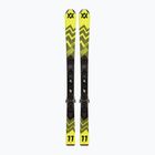 Narty zjazdowe dziecięce Völkl Racetiger Jr Yellow + wiązania 4.5 VMotion Jr 100-120 cm yellow