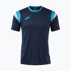 Koszulka tenisowa męska Joma Terra dark navy/turquoise fluor