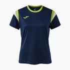 Koszulka tenisowa damska Joma Terra dark navy/lime
