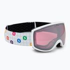 Gogle narciarskie dziecięce Blizzard 963 DAO white shiny/rosa/silver mirror
