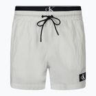 Szorty kąpielowe męskie Calvin Klein Medium Double WB nimbus cloud