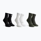 Skarpety Rogelli Core Combi 3 pary black/white/army green