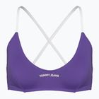 Góra od stroju kąpielowego Tommy Jeans Bralette quantum purple