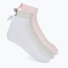 Skarpety dziecięce SKECHERS Non Terry Anklet 3 pary pink