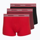 Bokserki męskie Calvin Klein LV00NB4615 Trunk black/established red/goji berry