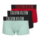 Bokserki męskie Calvin Klein 000NB3775A Trunk black/goji berry/aqua blue