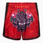 Spodenki bokserskie dziecięce Fairtex Boxing Shorts BSK2108 "Silent Warrior" red