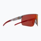 Okulary przeciwsłoneczne Red Bull SPECT Dakota light grey/brown with red-orange mirror