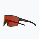 Okulary przeciwsłoneczne Red Bull SPECT Daft soft touch olive/brown red/orange mirror