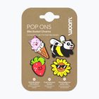 Przypinki do koszyka rowerowego woom POP ONS summer vibe